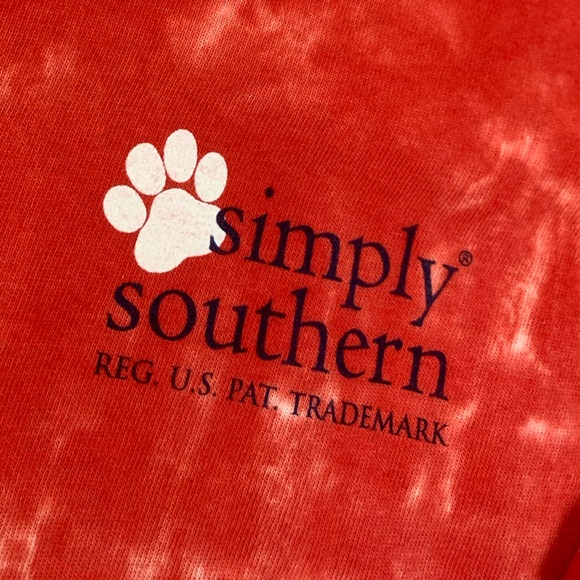 Simply Southern Bone in the USA Patriotic Red Blue Tie Die Short Sleeve T-Shirt - Picture 4 of 13